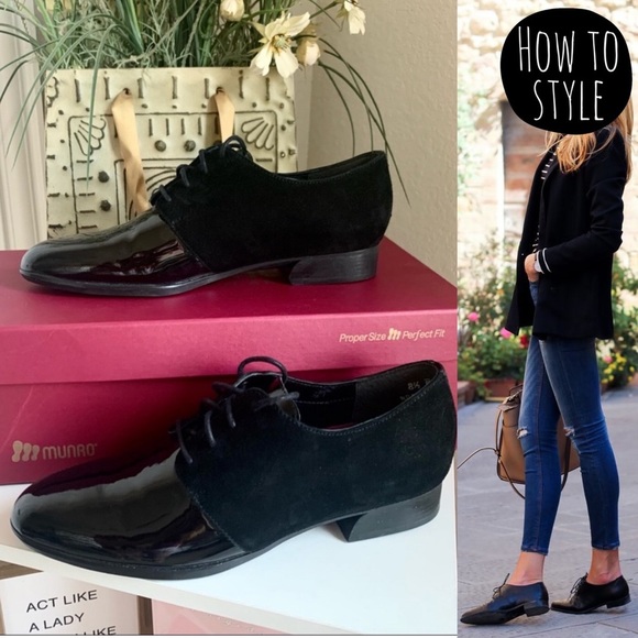 Munro Shoes - NEW! Munro Markella Derby Oxford Flats